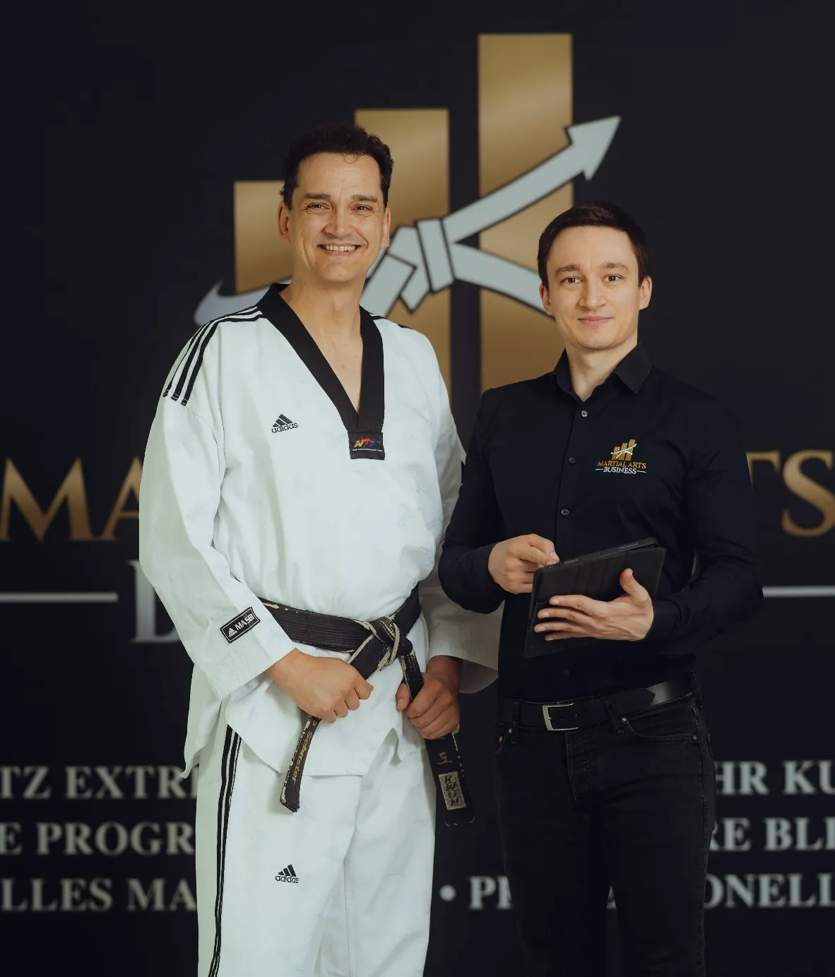 Andreas und Nico von Martial Arts Business beim Thema Sicherheitstraining und Selbstschutz für Unternehmen